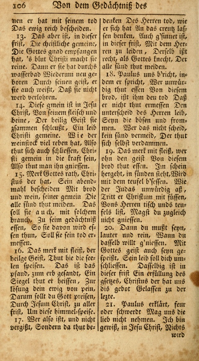 Ein Unpartheyisches Gesang-Buch: enthaltend geistreiche Lieder und Psalmen, zum allgemeinen Gebrauch des wahren Gottesdienstes auf begehren der Brüderschaft der Menoniten Gemeinen...(2nd verb. aufl.) page 178