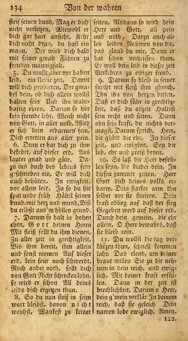 Ein Unpartheyisches Gesang-Buch: enthaltend geistreiche Lieder und Psalmen, zum allgemeinen Gebrauch des wahren Gottesdienstes auf begehren der Brüderschaft der Menoniten Gemeinen...(2nd verb. aufl.) page 206