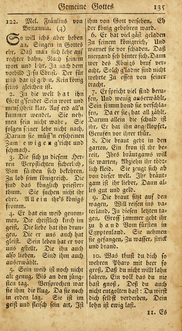 Ein Unpartheyisches Gesang-Buch: enthaltend geistreiche Lieder und Psalmen, zum allgemeinen Gebrauch des wahren Gottesdienstes auf begehren der Brüderschaft der Menoniten Gemeinen...(2nd verb. aufl.) page 207