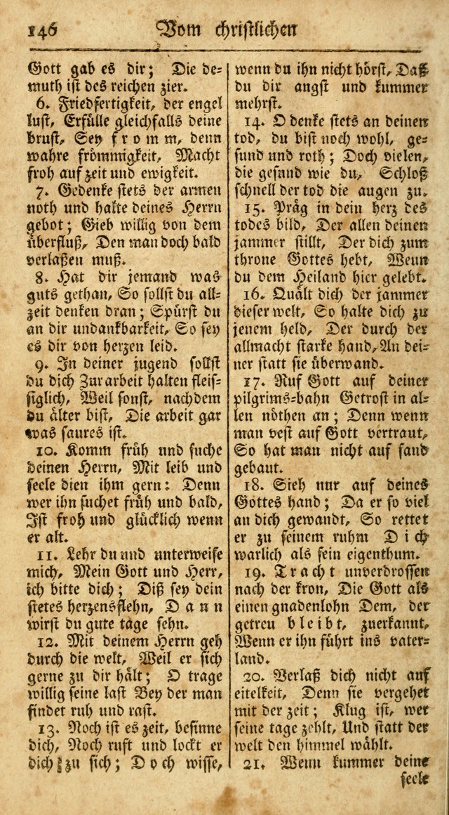 Ein Unpartheyisches Gesang-Buch: enthaltend geistreiche Lieder und Psalmen, zum allgemeinen Gebrauch des wahren Gottesdienstes auf begehren der Brüderschaft der Menoniten Gemeinen...(2nd verb. aufl.) page 218