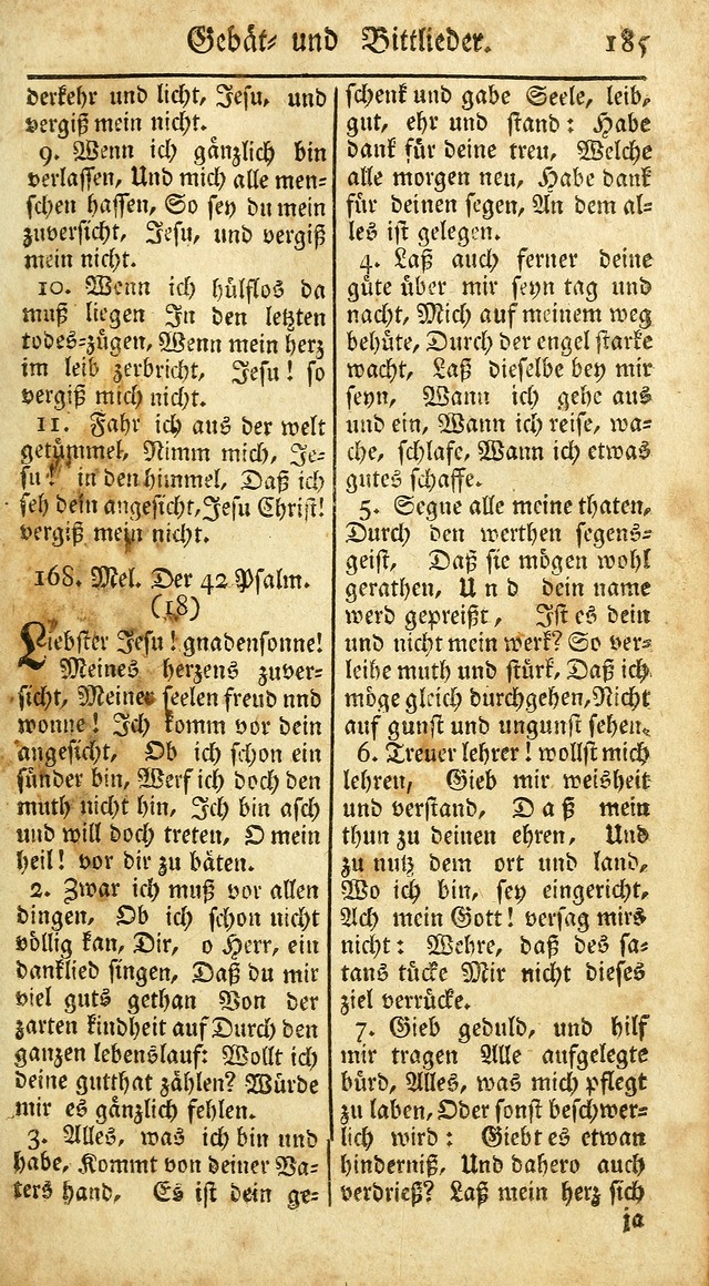 Ein Unpartheyisches Gesang-Buch: enthaltend geistreiche Lieder und Psalmen, zum allgemeinen Gebrauch des wahren Gottesdienstes auf begehren der Brüderschaft der Menoniten Gemeinen...(2nd verb. aufl.) page 257