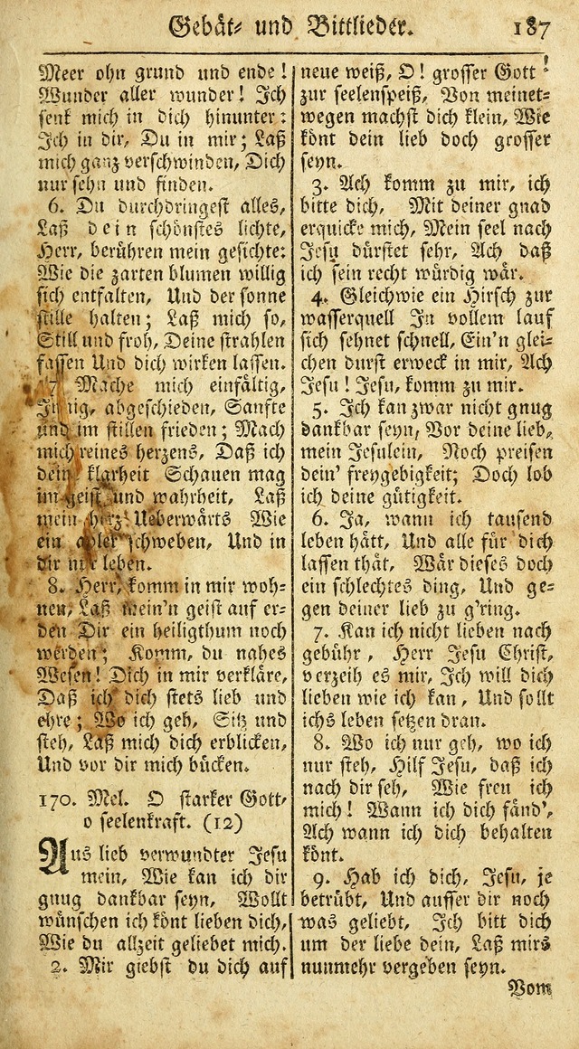 Ein Unpartheyisches Gesang-Buch: enthaltend geistreiche Lieder und Psalmen, zum allgemeinen Gebrauch des wahren Gottesdienstes auf begehren der Brüderschaft der Menoniten Gemeinen...(2nd verb. aufl.) page 259