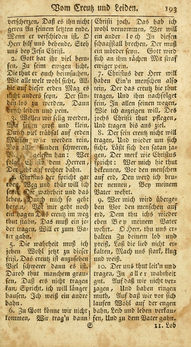 Ein Unpartheyisches Gesang-Buch: enthaltend geistreiche Lieder und Psalmen, zum allgemeinen Gebrauch des wahren Gottesdienstes auf begehren der Brüderschaft der Menoniten Gemeinen...(2nd verb. aufl.) page 265