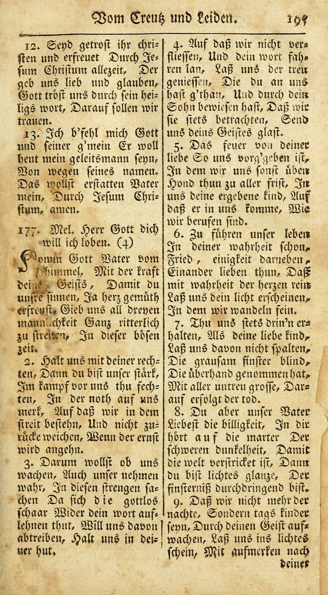 Ein Unpartheyisches Gesang-Buch: enthaltend geistreiche Lieder und Psalmen, zum allgemeinen Gebrauch des wahren Gottesdienstes auf begehren der Brüderschaft der Menoniten Gemeinen...(2nd verb. aufl.) page 267