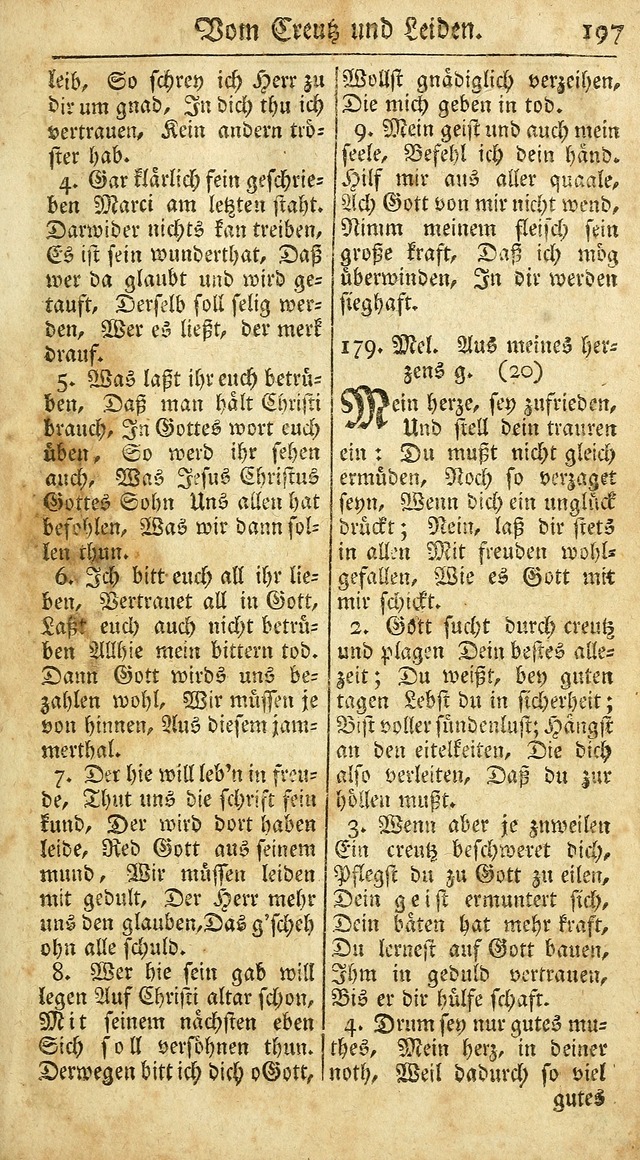 Ein Unpartheyisches Gesang-Buch: enthaltend geistreiche Lieder und Psalmen, zum allgemeinen Gebrauch des wahren Gottesdienstes auf begehren der Brüderschaft der Menoniten Gemeinen...(2nd verb. aufl.) page 269