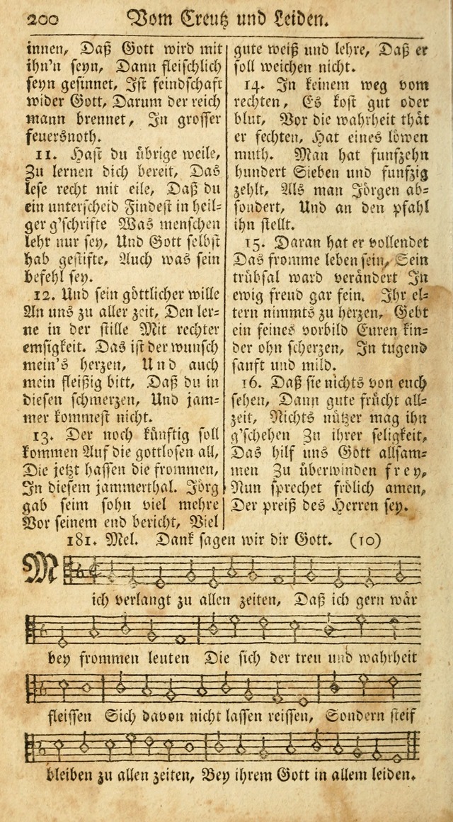 Ein Unpartheyisches Gesang-Buch: enthaltend geistreiche Lieder und Psalmen, zum allgemeinen Gebrauch des wahren Gottesdienstes auf begehren der Brüderschaft der Menoniten Gemeinen...(2nd verb. aufl.) page 272