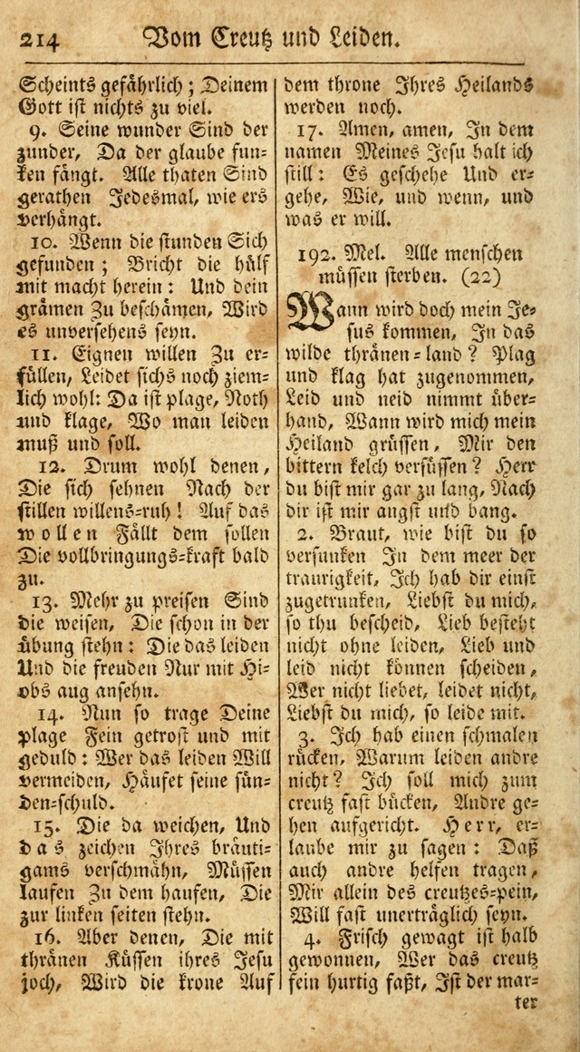 Ein Unpartheyisches Gesang-Buch: enthaltend geistreiche Lieder und Psalmen, zum allgemeinen Gebrauch des wahren Gottesdienstes auf begehren der Brüderschaft der Menoniten Gemeinen...(2nd verb. aufl.) page 286