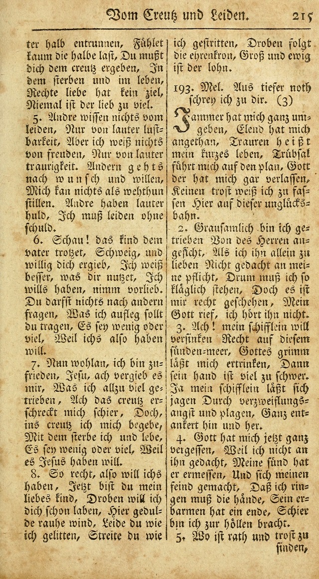 Ein Unpartheyisches Gesang-Buch: enthaltend geistreiche Lieder und Psalmen, zum allgemeinen Gebrauch des wahren Gottesdienstes auf begehren der Brüderschaft der Menoniten Gemeinen...(2nd verb. aufl.) page 287