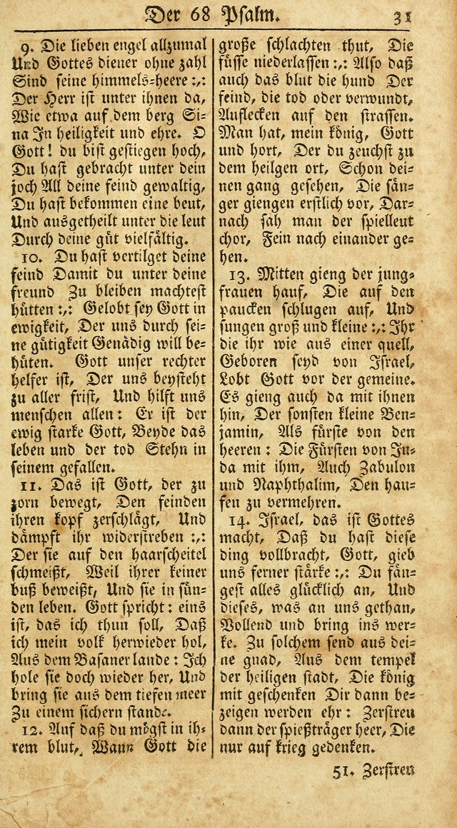 Ein Unpartheyisches Gesang-Buch: enthaltend geistreiche Lieder und Psalmen, zum allgemeinen Gebrauch des wahren Gottesdienstes auf begehren der Brüderschaft der Menoniten Gemeinen...(2nd verb. aufl.) page 29