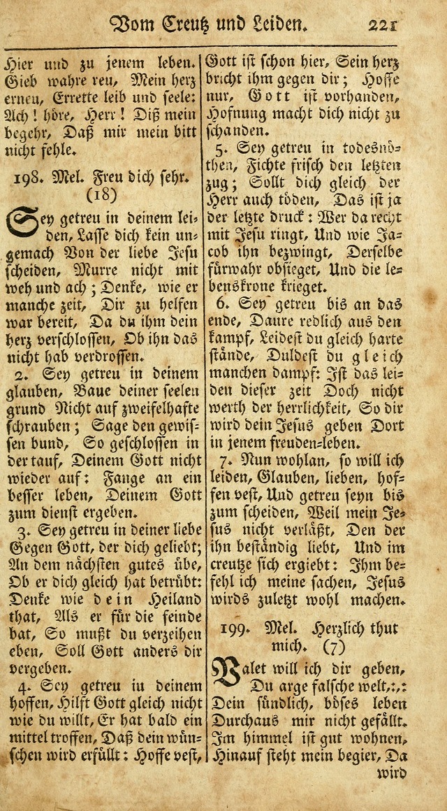 Ein Unpartheyisches Gesang-Buch: enthaltend geistreiche Lieder und Psalmen, zum allgemeinen Gebrauch des wahren Gottesdienstes auf begehren der Brüderschaft der Menoniten Gemeinen...(2nd verb. aufl.) page 293