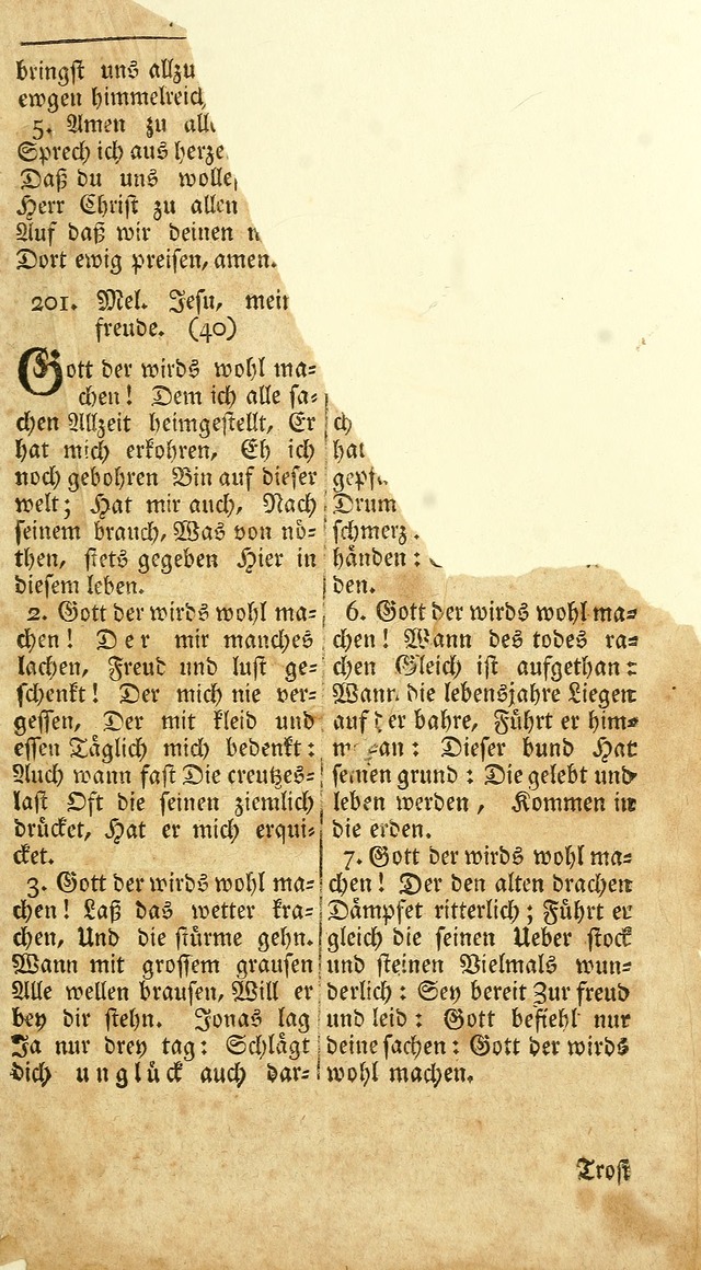 Ein Unpartheyisches Gesang-Buch: enthaltend geistreiche Lieder und Psalmen, zum allgemeinen Gebrauch des wahren Gottesdienstes auf begehren der Brüderschaft der Menoniten Gemeinen...(2nd verb. aufl.) page 295