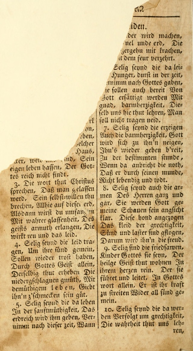 Ein Unpartheyisches Gesang-Buch: enthaltend geistreiche Lieder und Psalmen, zum allgemeinen Gebrauch des wahren Gottesdienstes auf begehren der Brüderschaft der Menoniten Gemeinen...(2nd verb. aufl.) page 296