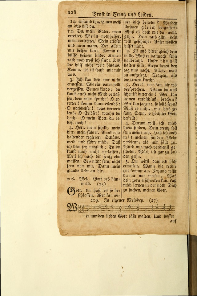 Ein Unpartheyisches Gesang-Buch: enthaltend geistreiche Lieder und Psalmen, zum allgemeinen Gebrauch des wahren Gottesdienstes auf begehren der Brüderschaft der Menoniten Gemeinen...(2nd verb. aufl.) page 300