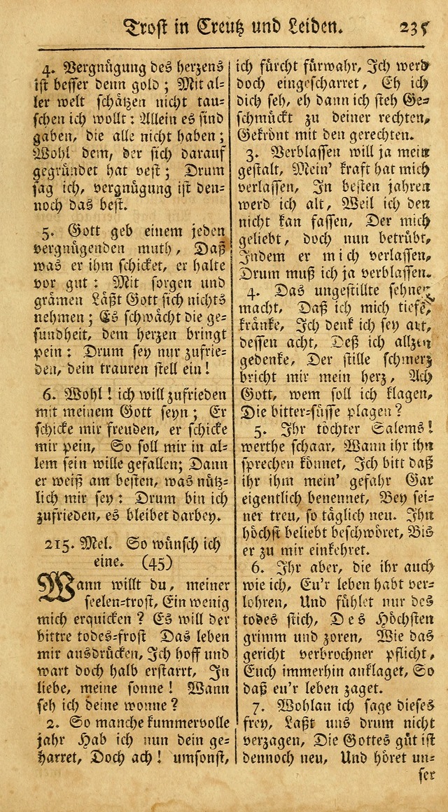 Ein Unpartheyisches Gesang-Buch: enthaltend geistreiche Lieder und Psalmen, zum allgemeinen Gebrauch des wahren Gottesdienstes auf begehren der Brüderschaft der Menoniten Gemeinen...(2nd verb. aufl.) page 305