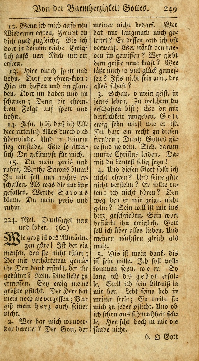 Ein Unpartheyisches Gesang-Buch: enthaltend geistreiche Lieder und Psalmen, zum allgemeinen Gebrauch des wahren Gottesdienstes auf begehren der Brüderschaft der Menoniten Gemeinen...(2nd verb. aufl.) page 317