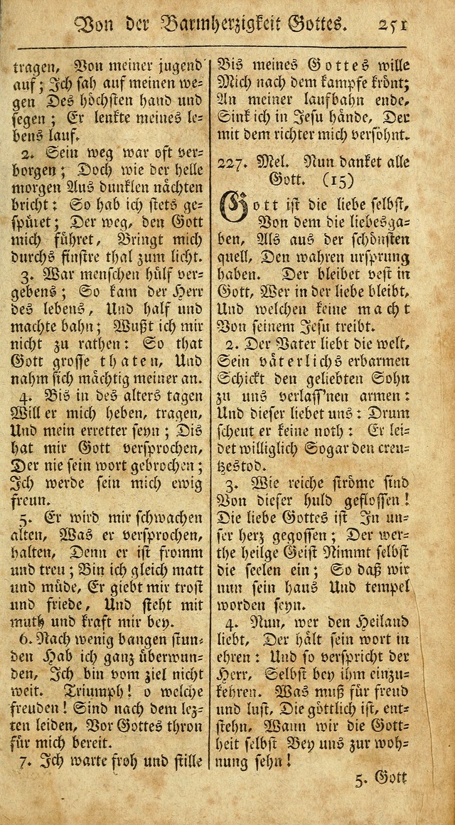 Ein Unpartheyisches Gesang-Buch: enthaltend geistreiche Lieder und Psalmen, zum allgemeinen Gebrauch des wahren Gottesdienstes auf begehren der Brüderschaft der Menoniten Gemeinen...(2nd verb. aufl.) page 319