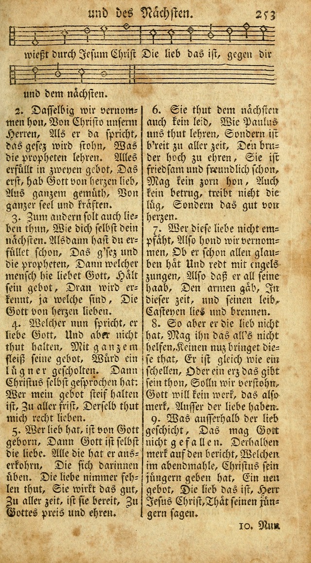 Ein Unpartheyisches Gesang-Buch: enthaltend geistreiche Lieder und Psalmen, zum allgemeinen Gebrauch des wahren Gottesdienstes auf begehren der Brüderschaft der Menoniten Gemeinen...(2nd verb. aufl.) page 321