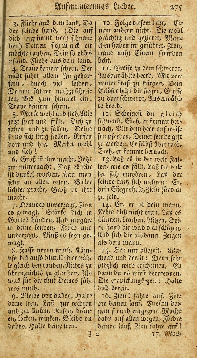 Ein Unpartheyisches Gesang-Buch: enthaltend geistreiche Lieder und Psalmen, zum allgemeinen Gebrauch des wahren Gottesdienstes auf begehren der Brüderschaft der Menoniten Gemeinen...(2nd verb. aufl.) page 343