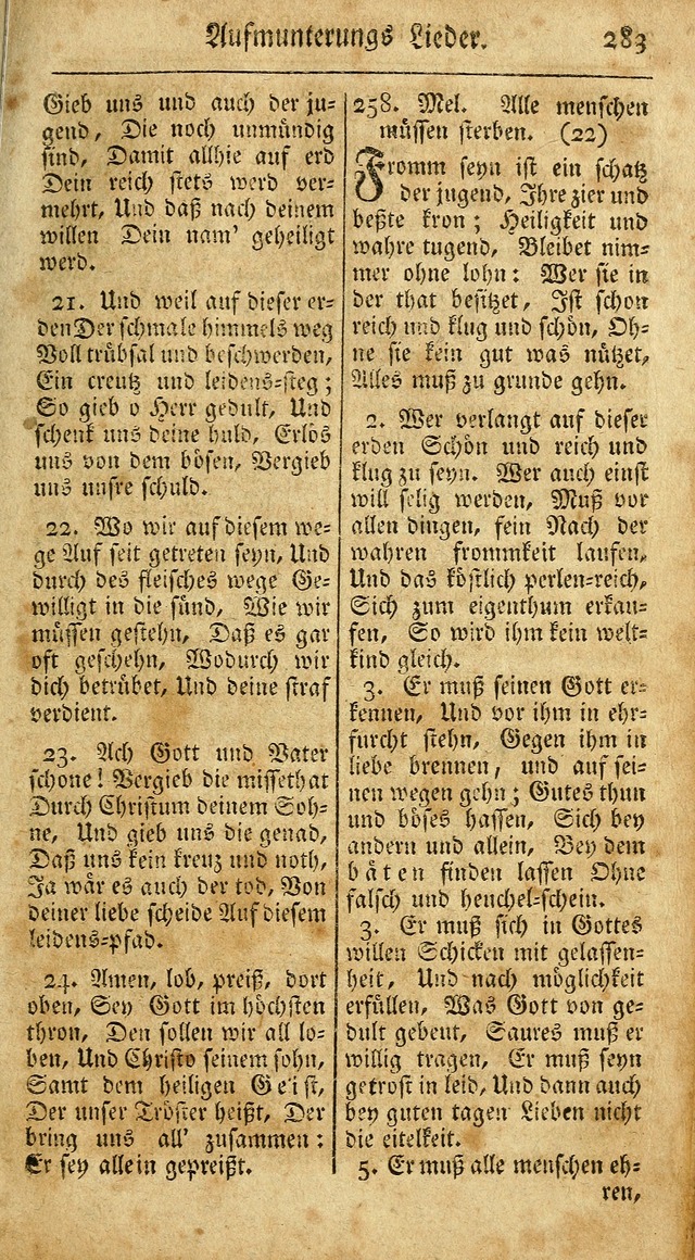 Ein Unpartheyisches Gesang-Buch: enthaltend geistreiche Lieder und Psalmen, zum allgemeinen Gebrauch des wahren Gottesdienstes auf begehren der Brüderschaft der Menoniten Gemeinen...(2nd verb. aufl.) page 351