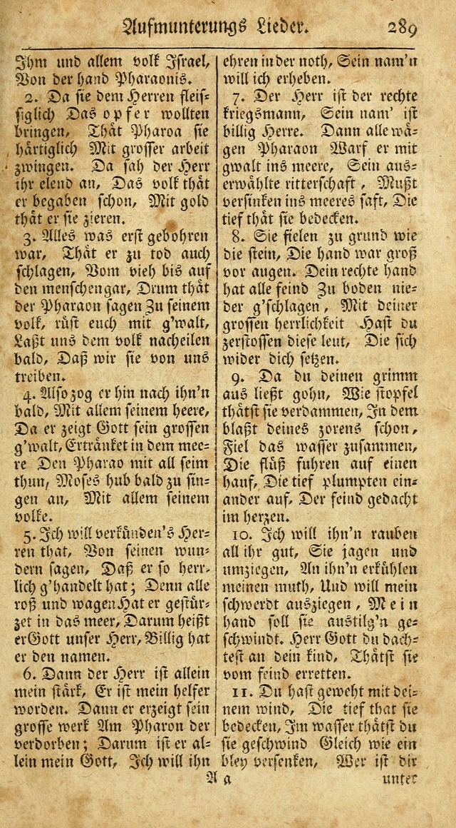 Ein Unpartheyisches Gesang-Buch: enthaltend geistreiche Lieder und Psalmen, zum allgemeinen Gebrauch des wahren Gottesdienstes auf begehren der Brüderschaft der Menoniten Gemeinen...(2nd verb. aufl.) page 357