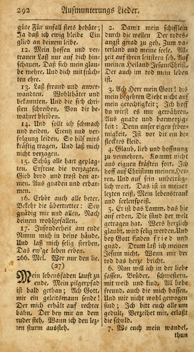 Ein Unpartheyisches Gesang-Buch: enthaltend geistreiche Lieder und Psalmen, zum allgemeinen Gebrauch des wahren Gottesdienstes auf begehren der Brüderschaft der Menoniten Gemeinen...(2nd verb. aufl.) page 360