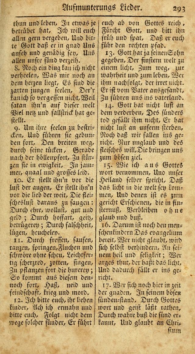 Ein Unpartheyisches Gesang-Buch: enthaltend geistreiche Lieder und Psalmen, zum allgemeinen Gebrauch des wahren Gottesdienstes auf begehren der Brüderschaft der Menoniten Gemeinen...(2nd verb. aufl.) page 361