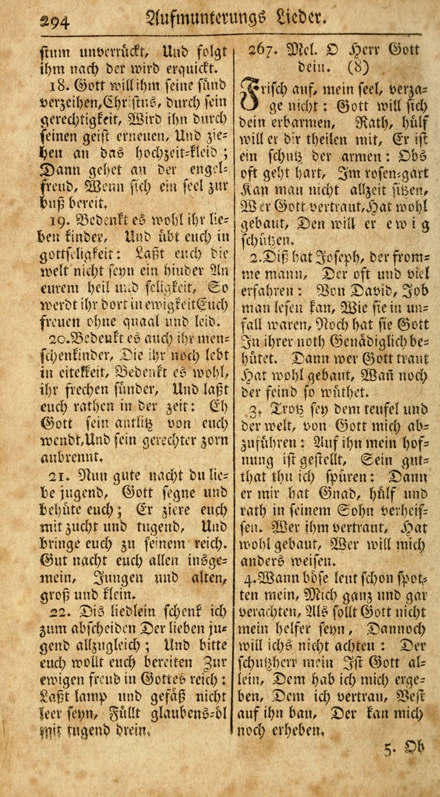 Ein Unpartheyisches Gesang-Buch: enthaltend geistreiche Lieder und Psalmen, zum allgemeinen Gebrauch des wahren Gottesdienstes auf begehren der Brüderschaft der Menoniten Gemeinen...(2nd verb. aufl.) page 362