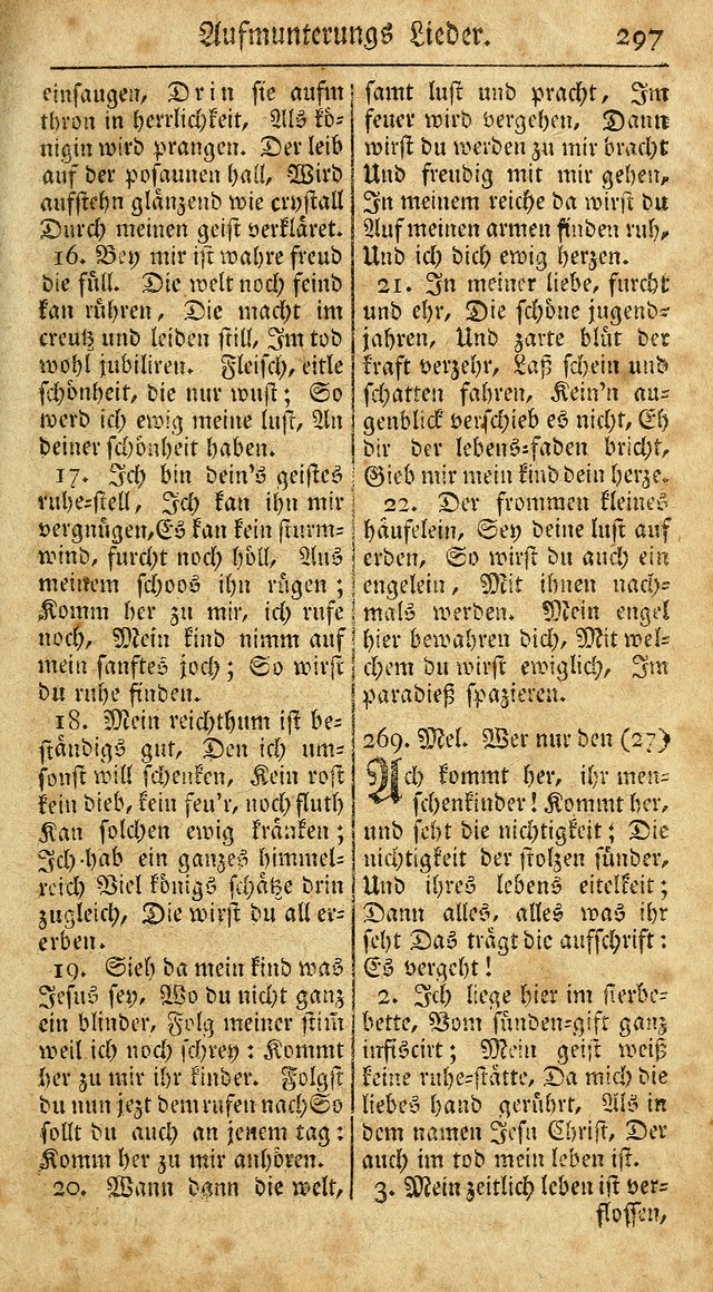 Ein Unpartheyisches Gesang-Buch: enthaltend geistreiche Lieder und Psalmen, zum allgemeinen Gebrauch des wahren Gottesdienstes auf begehren der Brüderschaft der Menoniten Gemeinen...(2nd verb. aufl.) page 365