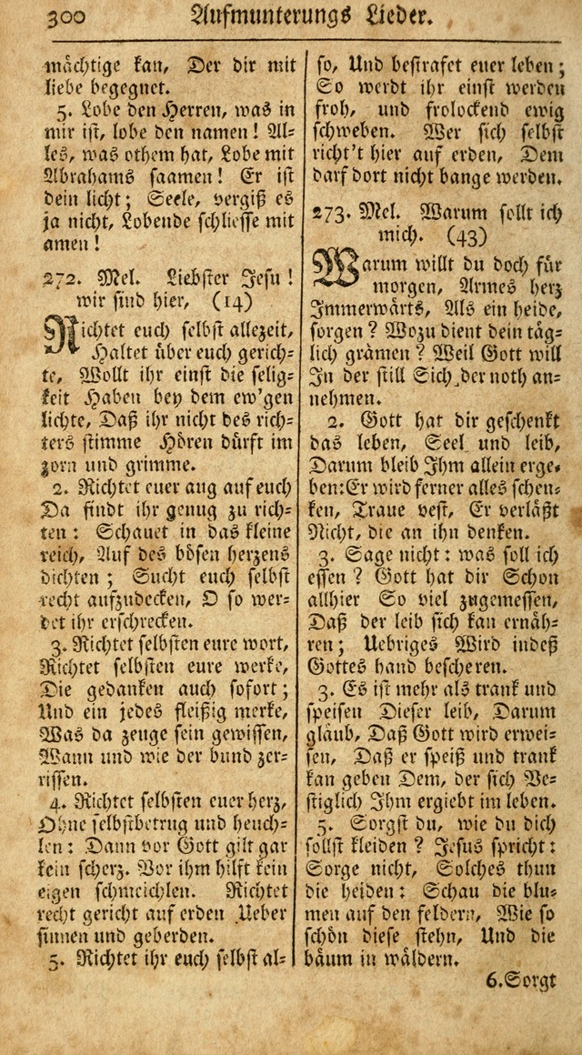 Ein Unpartheyisches Gesang-Buch: enthaltend geistreiche Lieder und Psalmen, zum allgemeinen Gebrauch des wahren Gottesdienstes auf begehren der Brüderschaft der Menoniten Gemeinen...(2nd verb. aufl.) page 368