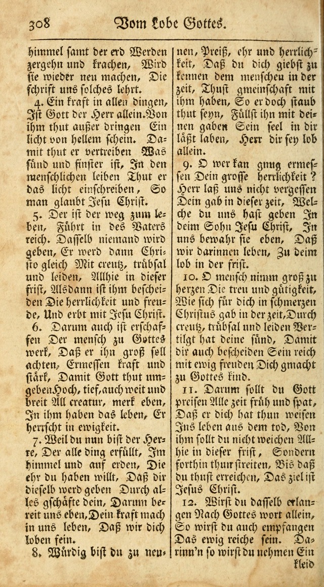 Ein Unpartheyisches Gesang-Buch: enthaltend geistreiche Lieder und Psalmen, zum allgemeinen Gebrauch des wahren Gottesdienstes auf begehren der Brüderschaft der Menoniten Gemeinen...(2nd verb. aufl.) page 376