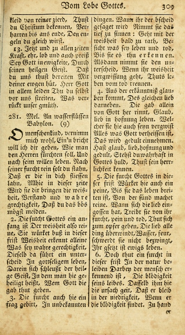 Ein Unpartheyisches Gesang-Buch: enthaltend geistreiche Lieder und Psalmen, zum allgemeinen Gebrauch des wahren Gottesdienstes auf begehren der Brüderschaft der Menoniten Gemeinen...(2nd verb. aufl.) page 377