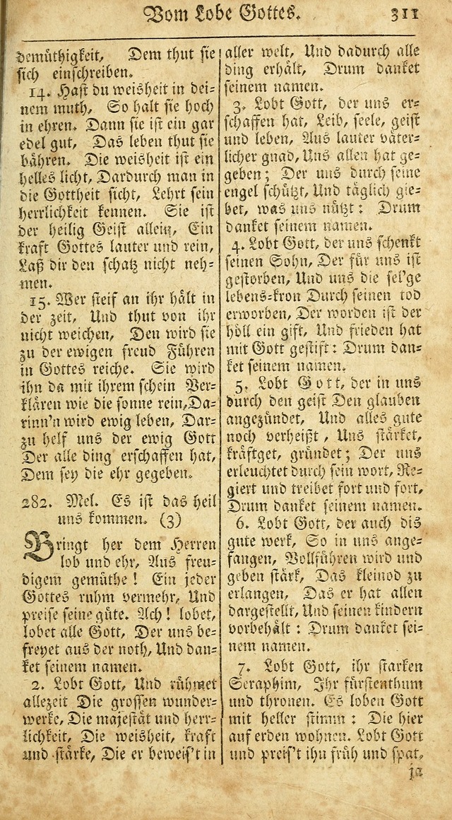 Ein Unpartheyisches Gesang-Buch: enthaltend geistreiche Lieder und Psalmen, zum allgemeinen Gebrauch des wahren Gottesdienstes auf begehren der Brüderschaft der Menoniten Gemeinen...(2nd verb. aufl.) page 379