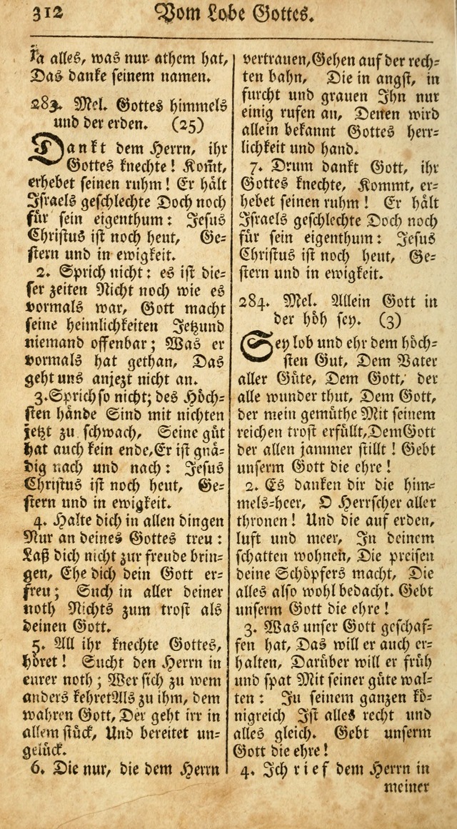 Ein Unpartheyisches Gesang-Buch: enthaltend geistreiche Lieder und Psalmen, zum allgemeinen Gebrauch des wahren Gottesdienstes auf begehren der Brüderschaft der Menoniten Gemeinen...(2nd verb. aufl.) page 380