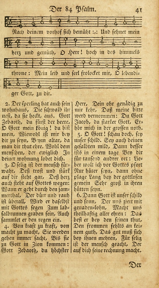 Ein Unpartheyisches Gesang-Buch: enthaltend geistreiche Lieder und Psalmen, zum allgemeinen Gebrauch des wahren Gottesdienstes auf begehren der Brüderschaft der Menoniten Gemeinen...(2nd verb. aufl.) page 39