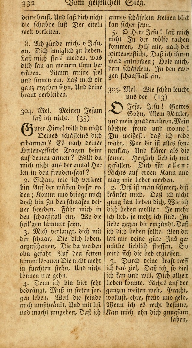 Ein Unpartheyisches Gesang-Buch: enthaltend geistreiche Lieder und Psalmen, zum allgemeinen Gebrauch des wahren Gottesdienstes auf begehren der Brüderschaft der Menoniten Gemeinen...(2nd verb. aufl.) page 400