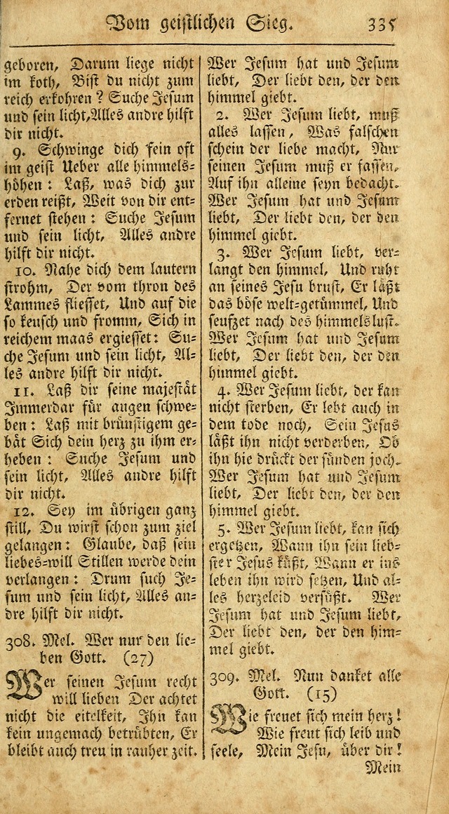 Ein Unpartheyisches Gesang-Buch: enthaltend geistreiche Lieder und Psalmen, zum allgemeinen Gebrauch des wahren Gottesdienstes auf begehren der Brüderschaft der Menoniten Gemeinen...(2nd verb. aufl.) page 403