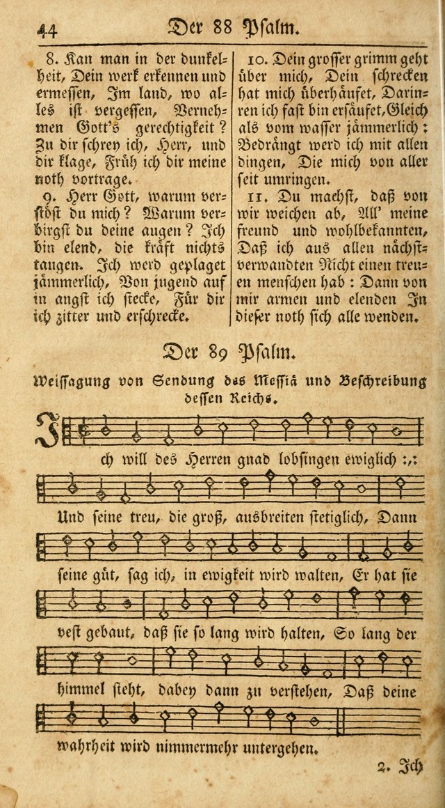 Ein Unpartheyisches Gesang-Buch: enthaltend geistreiche Lieder und Psalmen, zum allgemeinen Gebrauch des wahren Gottesdienstes auf begehren der Brüderschaft der Menoniten Gemeinen...(2nd verb. aufl.) page 42