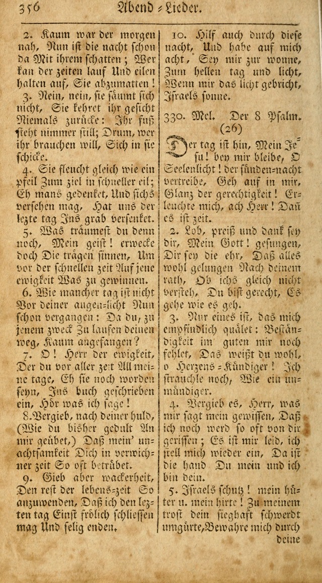 Ein Unpartheyisches Gesang-Buch: enthaltend geistreiche Lieder und Psalmen, zum allgemeinen Gebrauch des wahren Gottesdienstes auf begehren der Brüderschaft der Menoniten Gemeinen...(2nd verb. aufl.) page 424