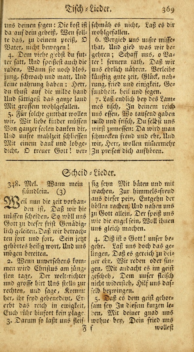 Ein Unpartheyisches Gesang-Buch: enthaltend geistreiche Lieder und Psalmen, zum allgemeinen Gebrauch des wahren Gottesdienstes auf begehren der Brüderschaft der Menoniten Gemeinen...(2nd verb. aufl.) page 437