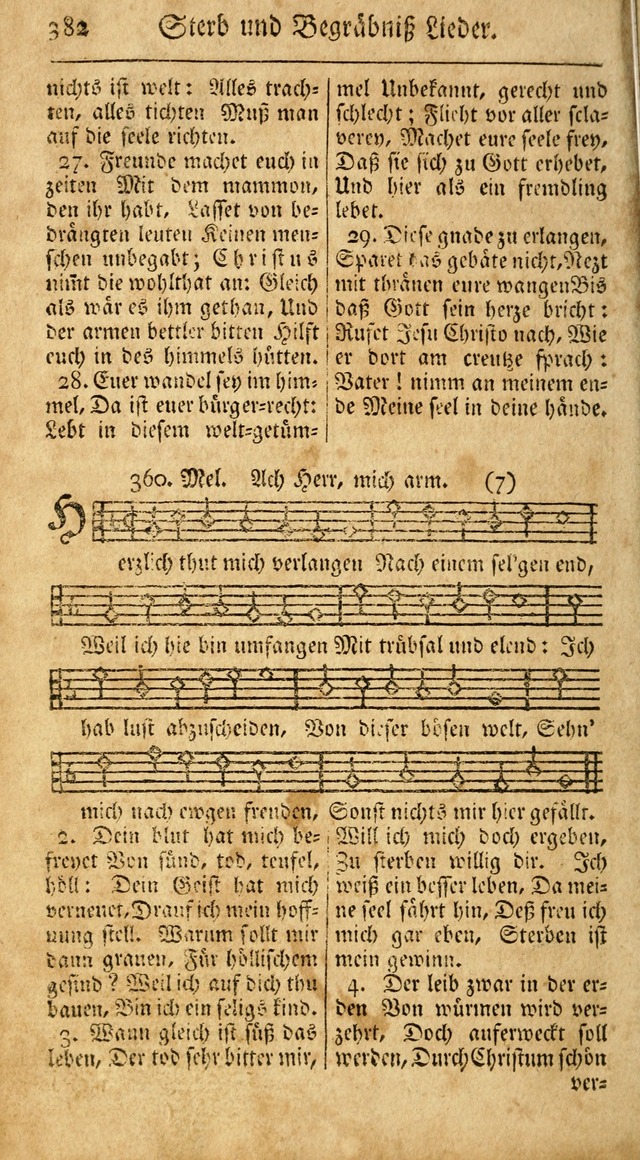 Ein Unpartheyisches Gesang-Buch: enthaltend geistreiche Lieder und Psalmen, zum allgemeinen Gebrauch des wahren Gottesdienstes auf begehren der Brüderschaft der Menoniten Gemeinen...(2nd verb. aufl.) page 450