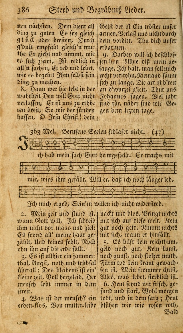 Ein Unpartheyisches Gesang-Buch: enthaltend geistreiche Lieder und Psalmen, zum allgemeinen Gebrauch des wahren Gottesdienstes auf begehren der Brüderschaft der Menoniten Gemeinen...(2nd verb. aufl.) page 454