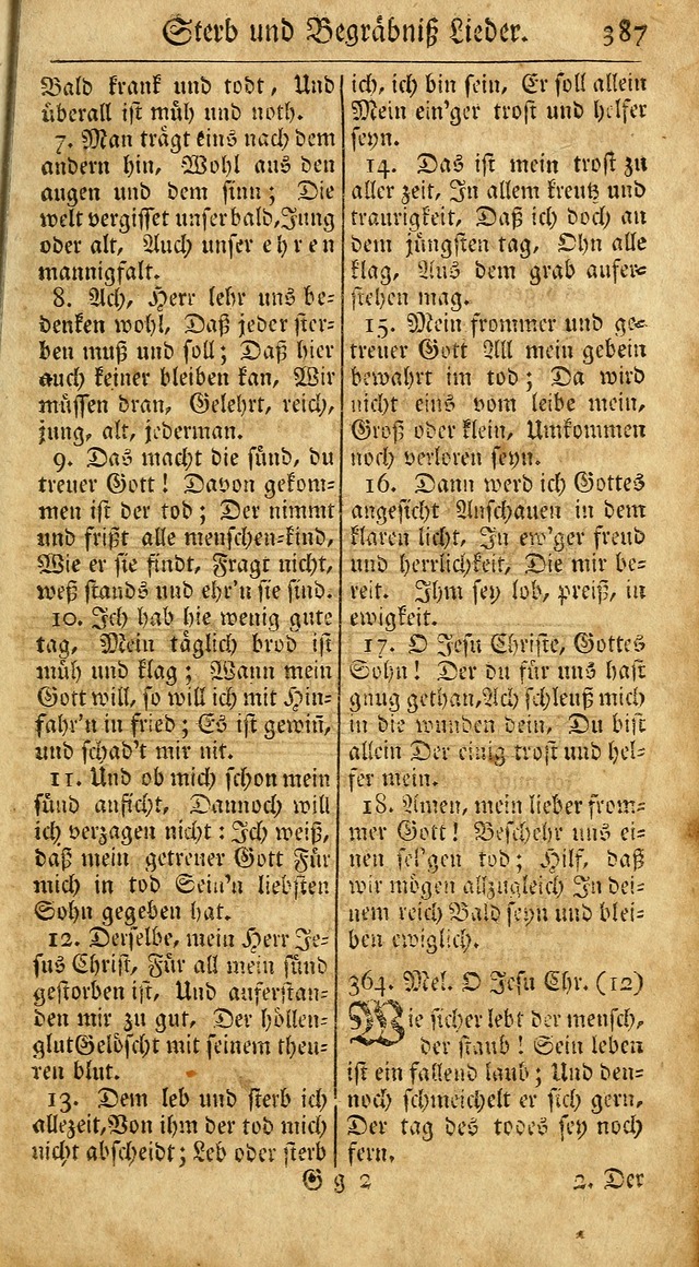 Ein Unpartheyisches Gesang-Buch: enthaltend geistreiche Lieder und Psalmen, zum allgemeinen Gebrauch des wahren Gottesdienstes auf begehren der Brüderschaft der Menoniten Gemeinen...(2nd verb. aufl.) page 455