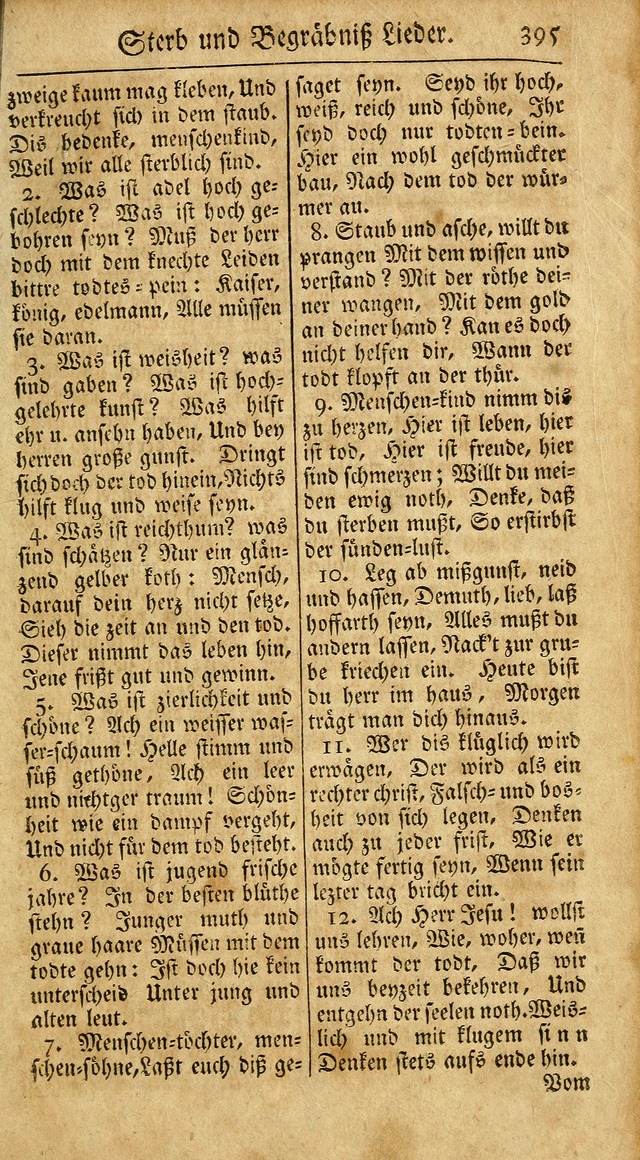 Ein Unpartheyisches Gesang-Buch: enthaltend geistreiche Lieder und Psalmen, zum allgemeinen Gebrauch des wahren Gottesdienstes auf begehren der Brüderschaft der Menoniten Gemeinen...(2nd verb. aufl.) page 463