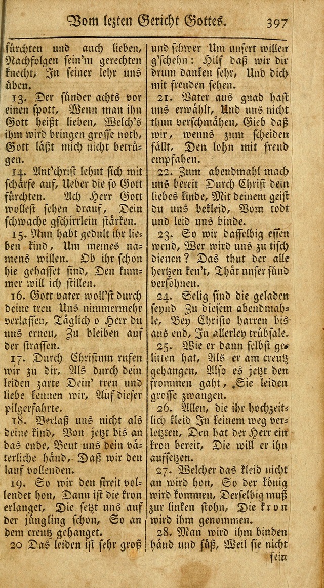 Ein Unpartheyisches Gesang-Buch: enthaltend geistreiche Lieder und Psalmen, zum allgemeinen Gebrauch des wahren Gottesdienstes auf begehren der Brüderschaft der Menoniten Gemeinen...(2nd verb. aufl.) page 465