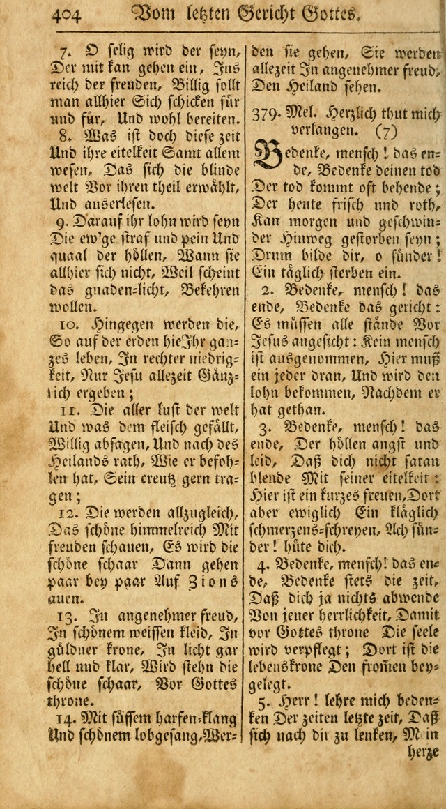 Ein Unpartheyisches Gesang-Buch: enthaltend geistreiche Lieder und Psalmen, zum allgemeinen Gebrauch des wahren Gottesdienstes auf begehren der Brüderschaft der Menoniten Gemeinen...(2nd verb. aufl.) page 472