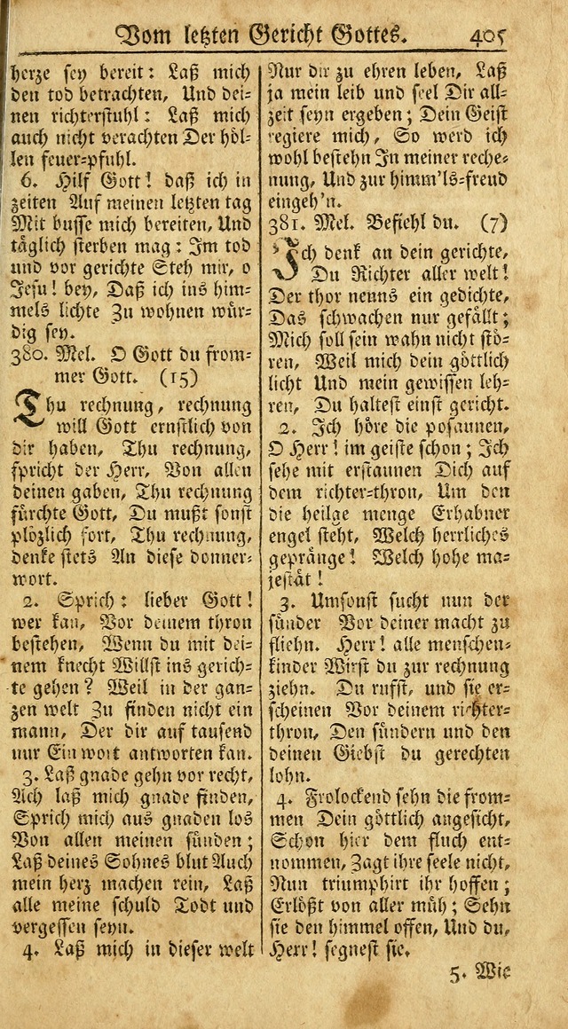 Ein Unpartheyisches Gesang-Buch: enthaltend geistreiche Lieder und Psalmen, zum allgemeinen Gebrauch des wahren Gottesdienstes auf begehren der Brüderschaft der Menoniten Gemeinen...(2nd verb. aufl.) page 473