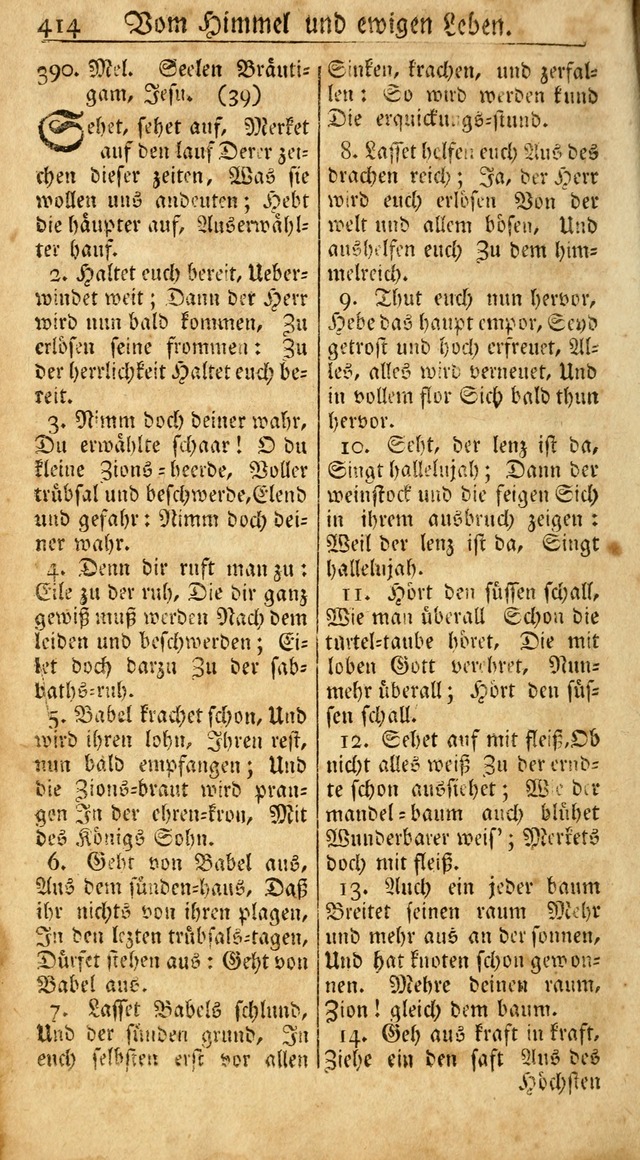 Ein Unpartheyisches Gesang-Buch: enthaltend geistreiche Lieder und Psalmen, zum allgemeinen Gebrauch des wahren Gottesdienstes auf begehren der Brüderschaft der Menoniten Gemeinen...(2nd verb. aufl.) page 482