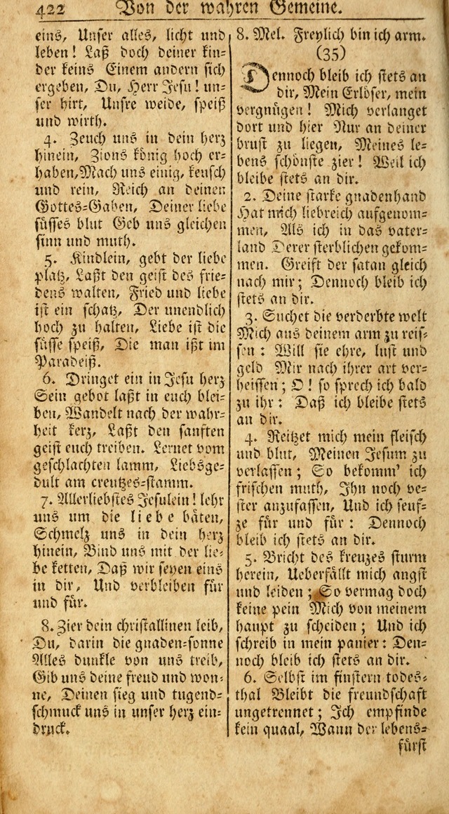 Ein Unpartheyisches Gesang-Buch: enthaltend geistreiche Lieder und Psalmen, zum allgemeinen Gebrauch des wahren Gottesdienstes auf begehren der Brüderschaft der Menoniten Gemeinen...(2nd verb. aufl.) page 490