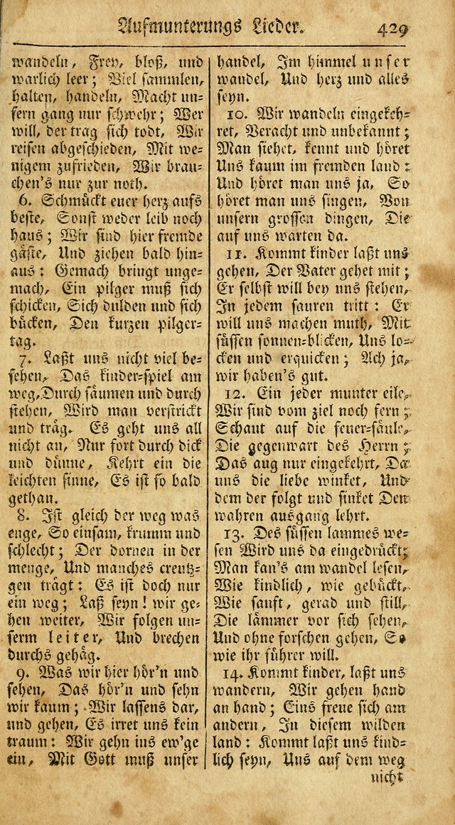 Ein Unpartheyisches Gesang-Buch: enthaltend geistreiche Lieder und Psalmen, zum allgemeinen Gebrauch des wahren Gottesdienstes auf begehren der Brüderschaft der Menoniten Gemeinen...(2nd verb. aufl.) page 497