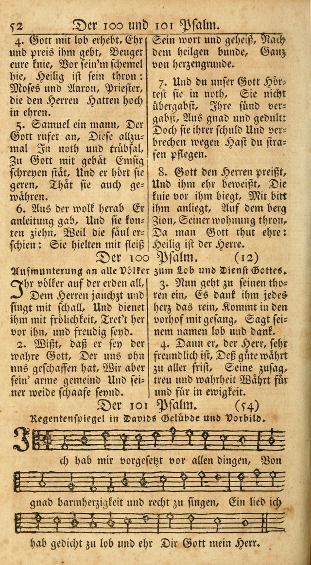 Ein Unpartheyisches Gesang-Buch: enthaltend geistreiche Lieder und Psalmen, zum allgemeinen Gebrauch des wahren Gottesdienstes auf begehren der Brüderschaft der Menoniten Gemeinen...(2nd verb. aufl.) page 50